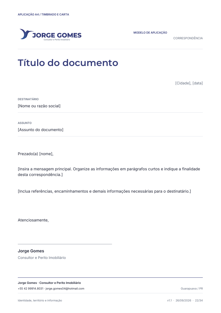 Papel timbrado A4